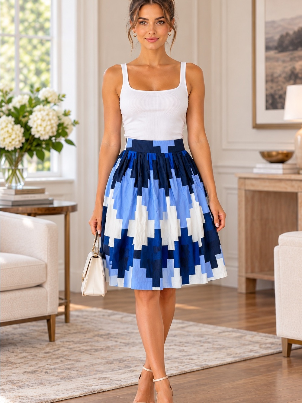 Elizabeth McKay New York Silk Skirt – Size 6